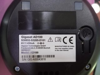 Teléfono Inalámbrico Gigaset AD100 Negro