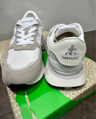 PREMIATA Zapatillas Grises y Blancas