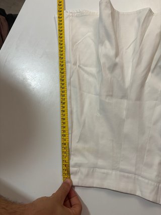 Falda plisada blanca Shein Talla XL