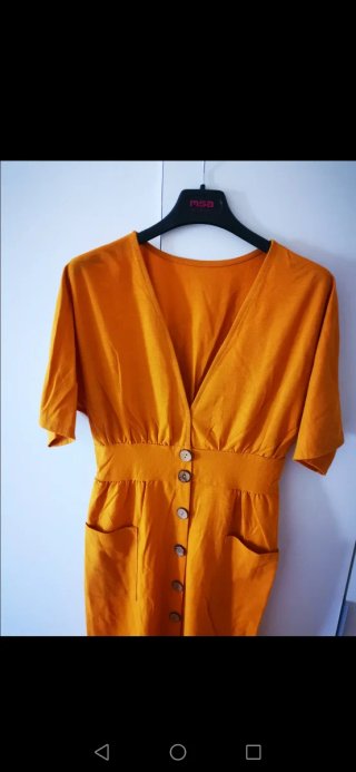 Vestido naranja T. L