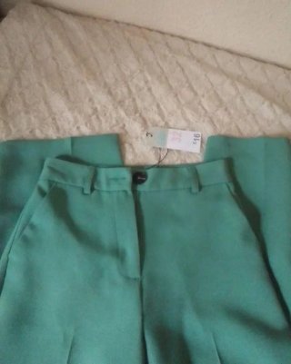Pantalón verde mujer