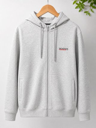 Chaqueta McKenzie gris con cremallera