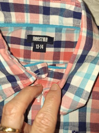 Camisa niño cuadros 13-14 años