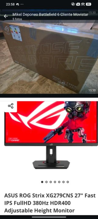 Monitor Asus ROG Strix XG279CNS 27 380Hz
