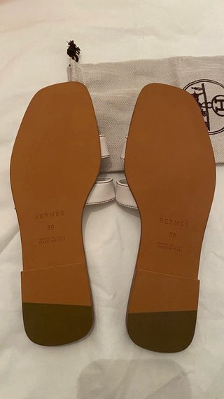 Chanclas Hermes Blancas