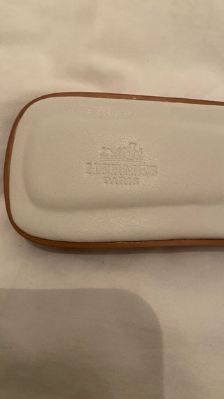 Chanclas Hermes Blancas