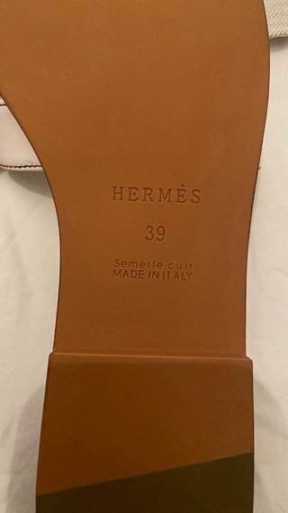 Chanclas Hermes Blancas