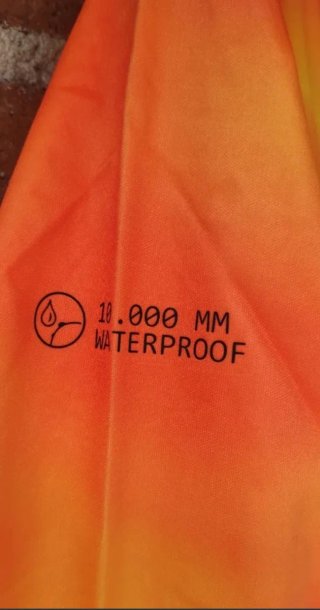 Chubasquero Joma running Talla M Naranja/Amarillo