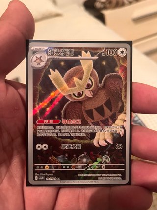 Carta Pokémon Noctowl 214/208 AR china