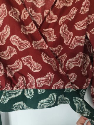 Blusa Zara Estampada Manga Larga XS