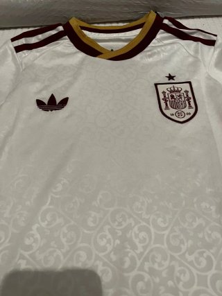 Equipación España Infantil Adidas Blanca