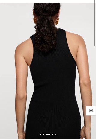BARATO! VESTIDO CANALÉ NEGRO MANGO NUEVO!