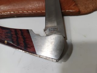 Funda de cuero genuino para navaja