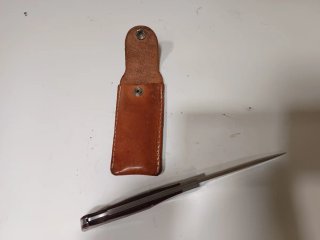 Funda de cuero genuino para navaja