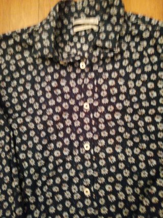 Camisa Mango Chico Talla M Estampada Flores