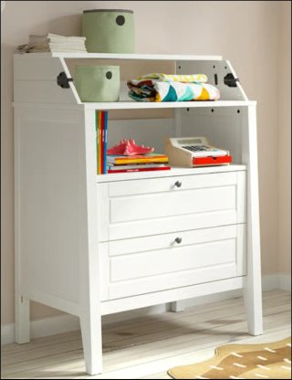 CAMBIADOR DE BEBÉ DE MADERA BLANCO SUNDVIK (IKEA)
