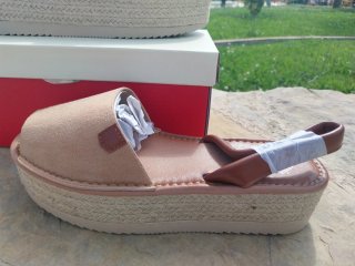 Sandalias Menorquinas Plataforma Beige T 38 NUEVAS