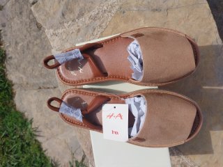 Sandalias Menorquinas Plataforma Beige T 38 NUEVAS