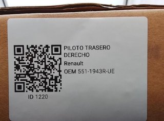 Piloto tras der renault 551-1943r-ue master 1220