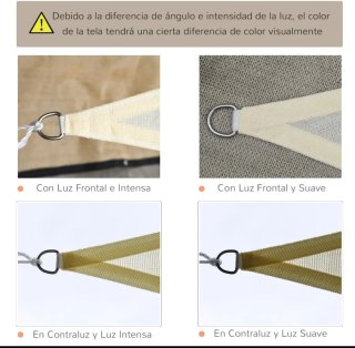 Toldo Vela Triangular Beige 3*3*3