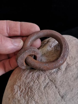 Tope de puerta piedra 8kg con anilla