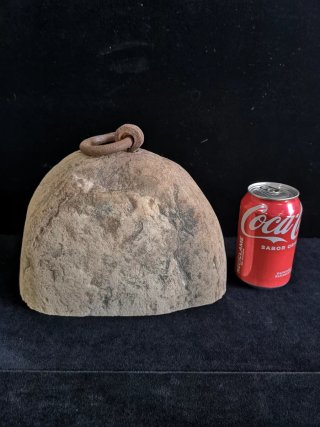 Tope de puerta piedra 8kg con anilla