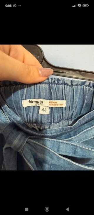 Pantalón corto vaquero azul
