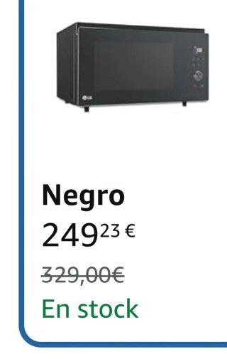 Horno Convección Microondas LG Negro