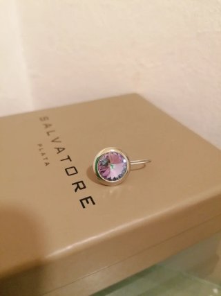 Conjunto Salvatore Plata Gargantilla y Pendientes