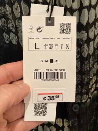 Blusa Zara Estampada Mujer