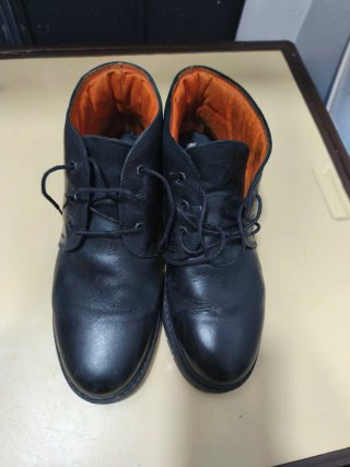 Botines de piel negros talla 42