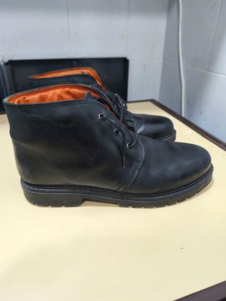 Botines de piel negros talla 42