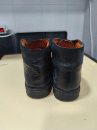 Botines de piel negros talla 42