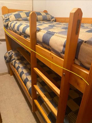 Litera de madera de pino