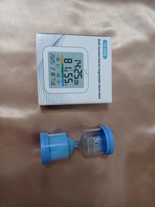 Reloj Digital TS-8080 y Reloj de Arena Azul