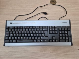 Teclado Gateway USB Negro/Plateado
