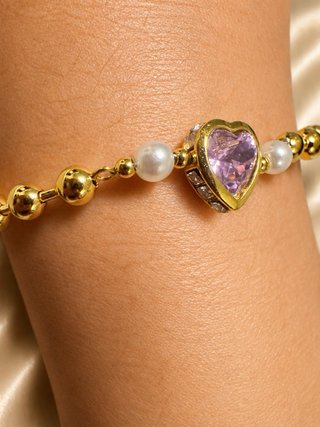 Pulsera Corazón estilo Swarovski - NUEVA