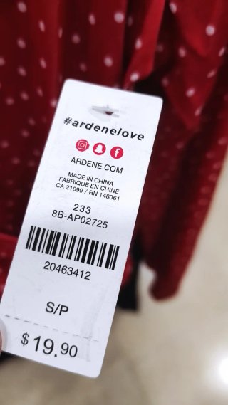 Blusa cruzada lunares roja Ardene Talla S