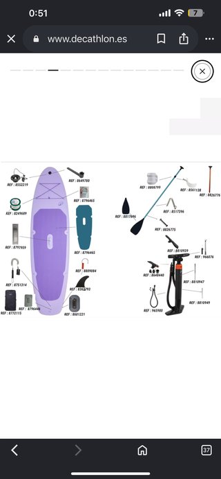 Tabla Paddle Surf 10'6 + Accesorios