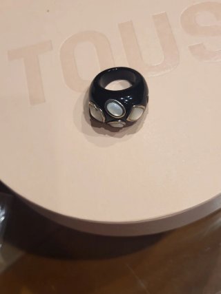 Anillo Tous Resina y Nácar Abombado