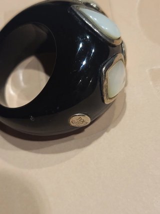 Anillo Tous Resina y Nácar Abombado