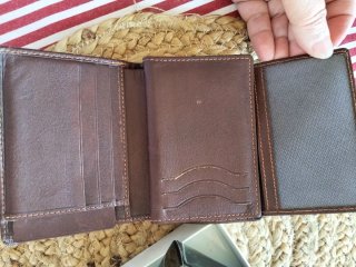 Cartera de piel hombre marrón marca Cuts