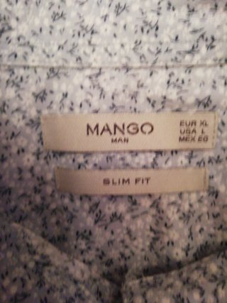 Camisa Mango Talla XL Estampada