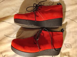 Botines ante rojos talla 39-40
