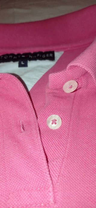 Polo Tommy Hilfiger Mujer T-L Rosa