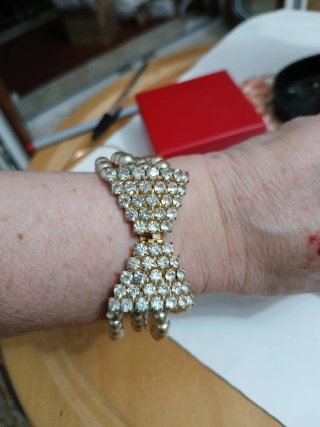 Bracciale anni '80 con chiusura gioiello