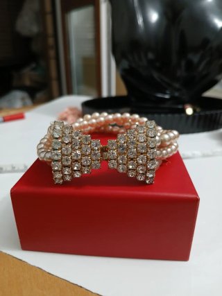 Bracciale anni '80 con chiusura gioiello