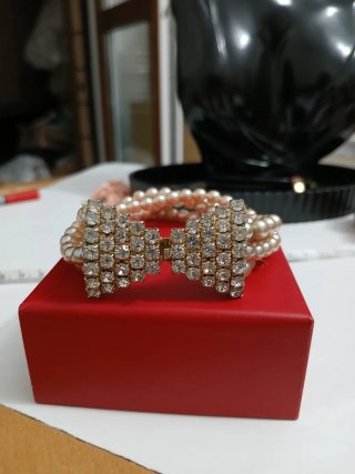 Bracciale anni '80 con chiusura gioiello