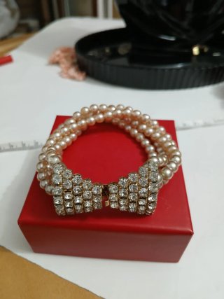 Bracciale anni '80 con chiusura gioiello