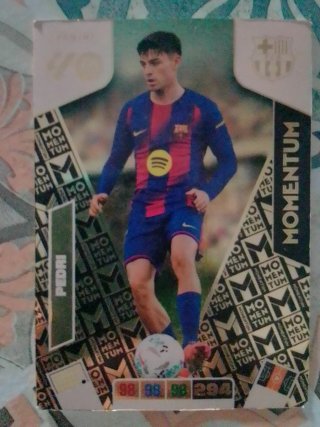 Tarjeta de fútbol Pedri FC Barcelona Firmada